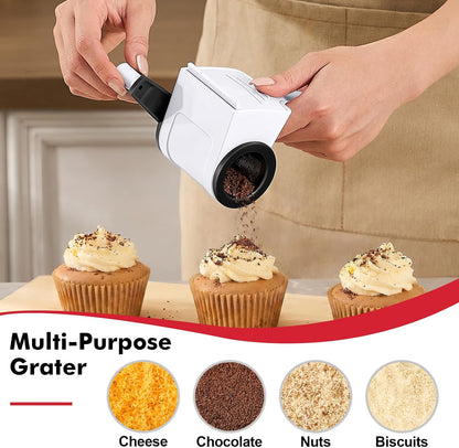 Rotary Parmesan cheese Grater, Cheese Grater Shredder Hand Crank