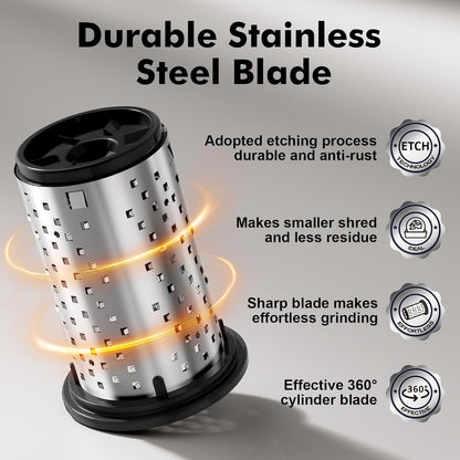 Rotary Parmesan cheese Grater, Cheese Grater Shredder Hand Crank