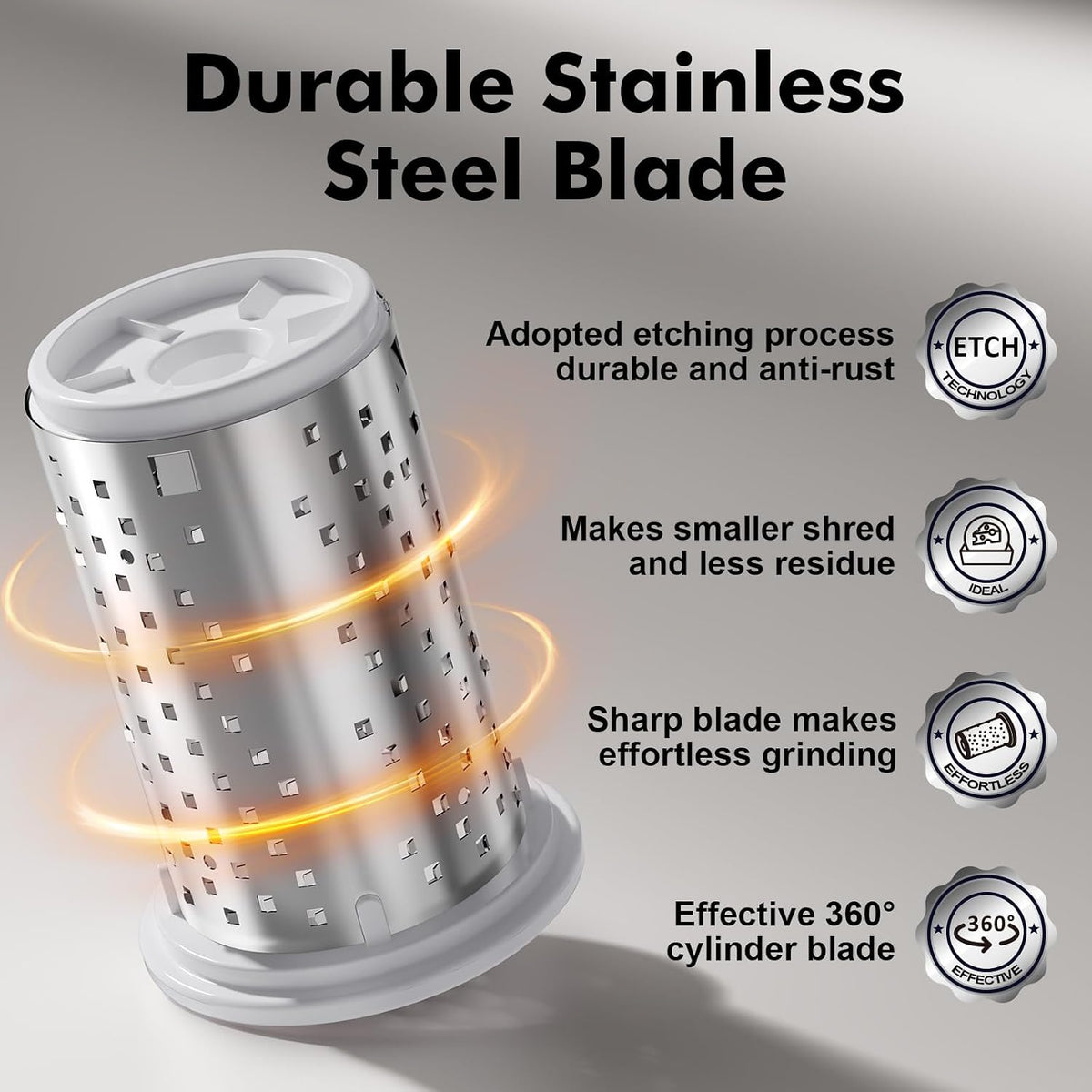 Rotary Parmesan cheese Grater, Cheese Grater Shredder Hand Crank