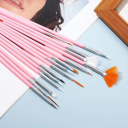 15Pcs Cake Decorating Brushes, Cake Painting Brushes Kit Food Safe Paint Brushes Multiple Function Cookie Brushes Fondant Sugar DIY Tool Set Candy Icing Pastry Brush for Baking(White)