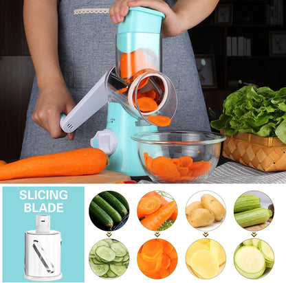 Rotary Cheese Grater Hand Crank Cheese Shredder, Black