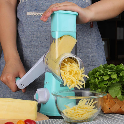 Rotary Cheese Grater Hand Crank Cheese Shredder, Black