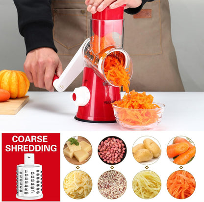 Rotary Cheese Grater Hand Crank Cheese Shredder, Black