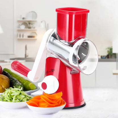 Rotary Cheese Grater Hand Crank Cheese Shredder, Black