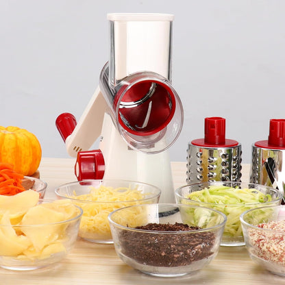 Rotary Cheese Grater Hand Crank Cheese Shredder, Black