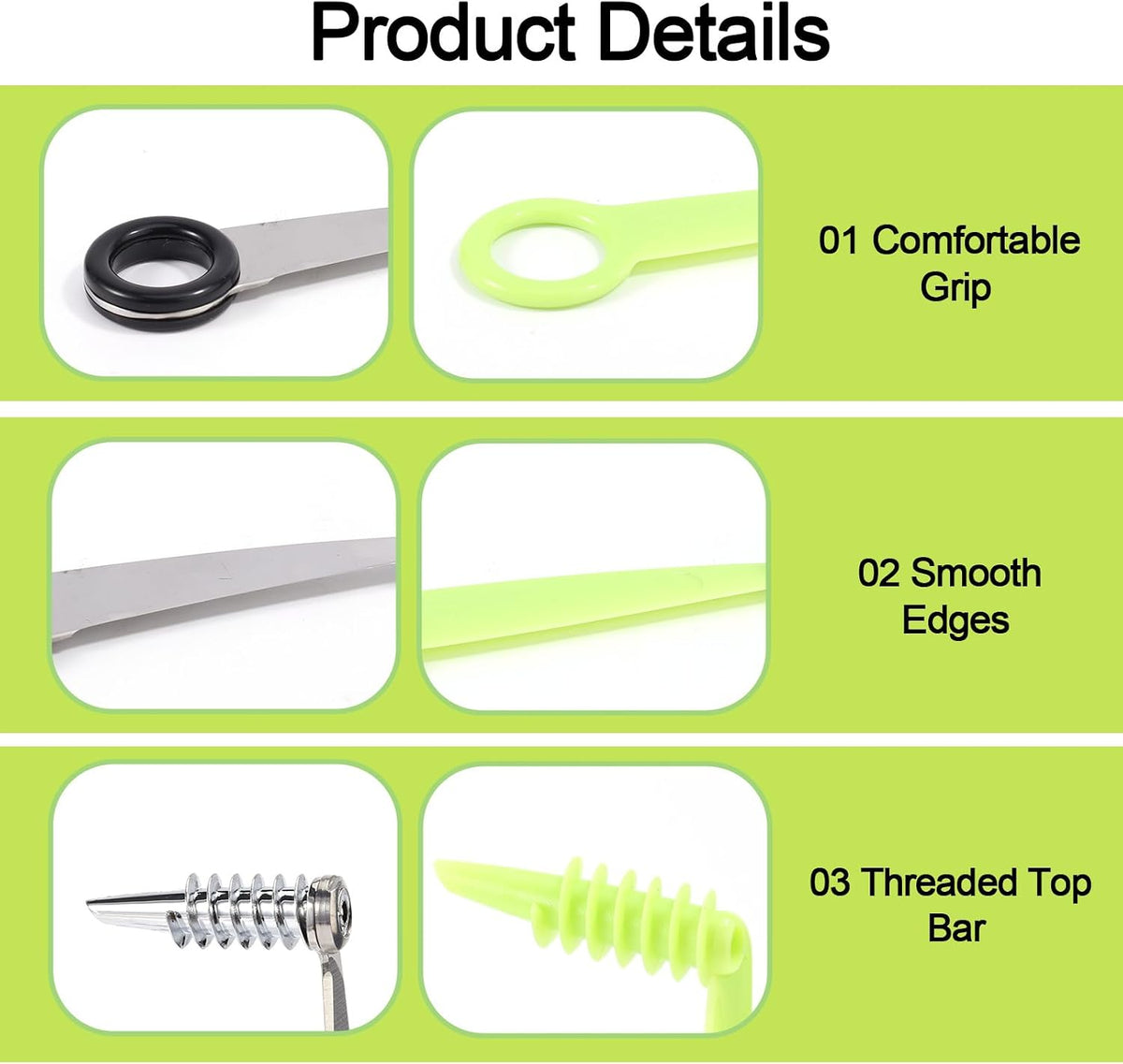 3pcs Spiral Cutter Knives, Stainless Steel & Plastic Vegetable Slicer Cutters Manual Spiral Screw Slicer Practical Kitchen Accessories for Potatoes Cucumbers Carrots