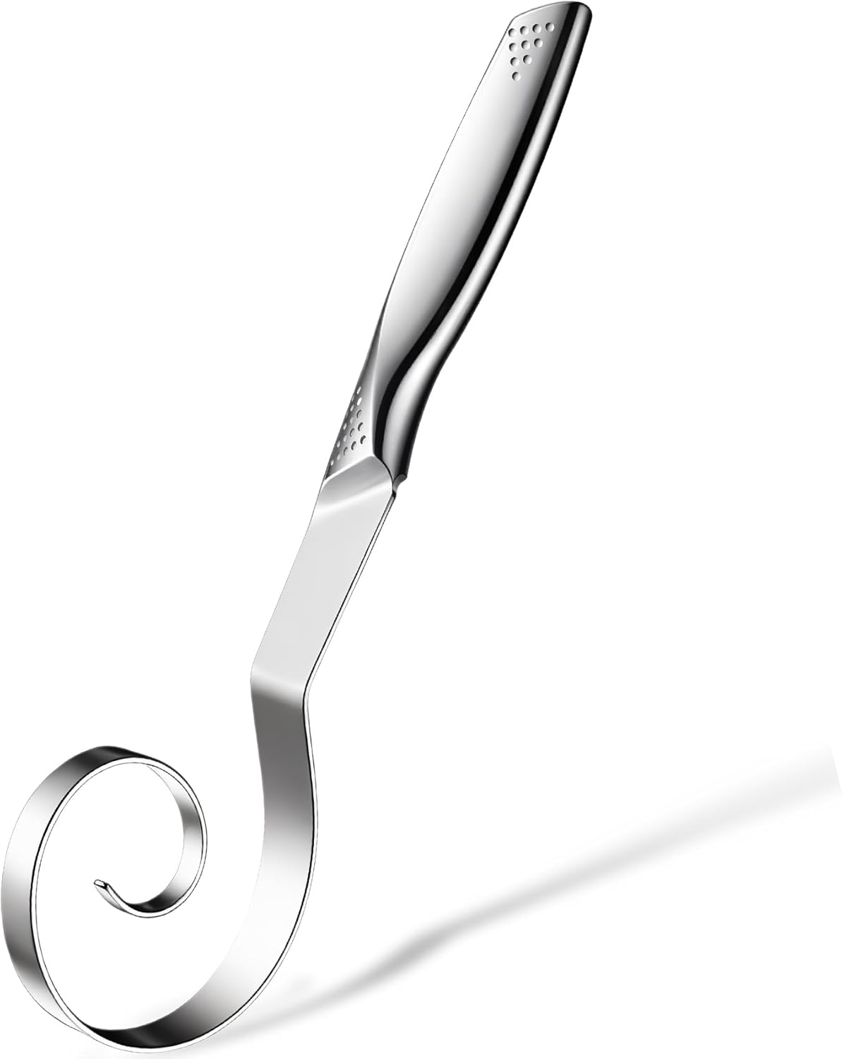 Seamless Danish Dough Whisk Stainless Steel Bread Sourdough Whisks for Cooking, Whisking, Pizza, Pastry, Cake Batter, Biscuits,Dishwasher Safe Dutch Whisk 10"