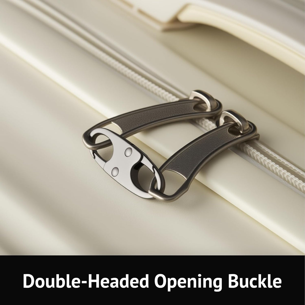 Anti Theft Zipper Clips Double Opening Small Carabiner Clips, 4Pcs Elegant Zinc Alloy Zipper Pull Replacement for Travel, Commuting and Camping (Space Grey)