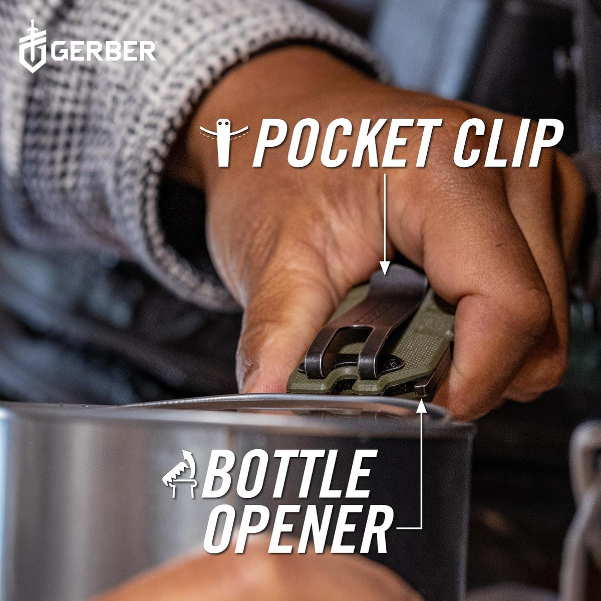 Prybrid Pocket Knife Multitool 8-in-1 Box Cutter, Bottle Opener,Blue