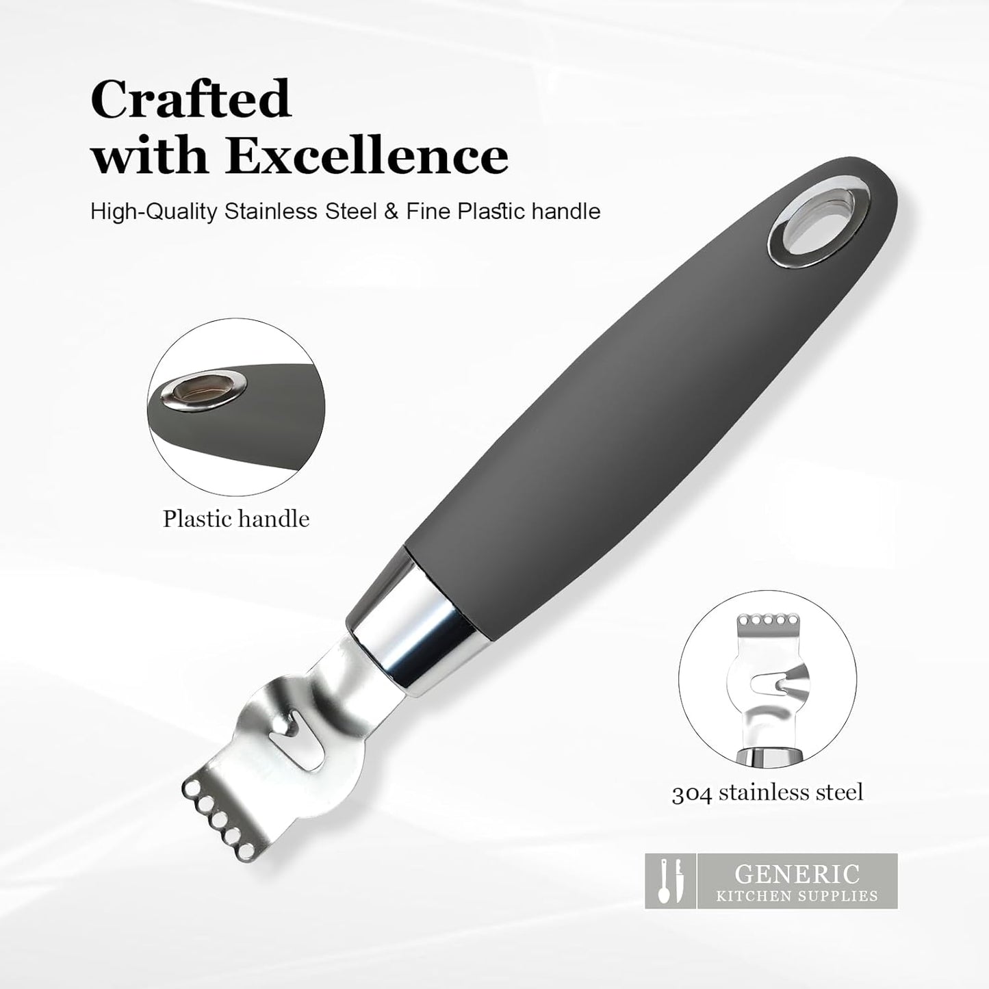 Channel Knife for Cocktails, Lemon Twist Tool and Citrus Peeler, Orange Peeler for Old Fashioned, Stainless Steel Bar Peeler with Walnut Handle for Home Bar Garnishes
