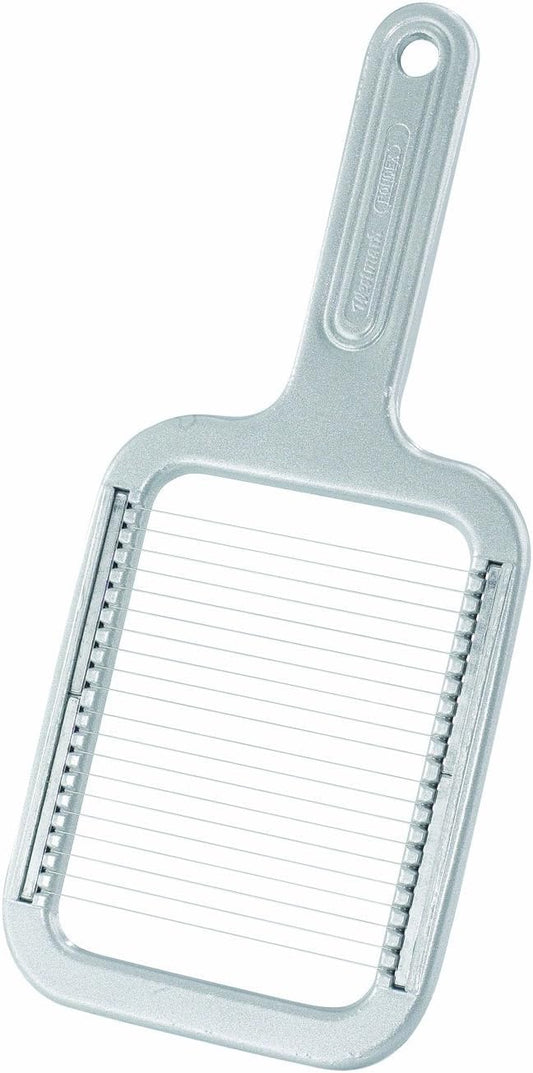 Mozzarella & Potato Slicer – Heavy-Duty Aluminum Cheese & Vegetable Slicer with Stainless Steel Wires, Wire Cheese Slicer with Even Thick Slices for Mozzarella, Boiled Potatoes & Soft Foods