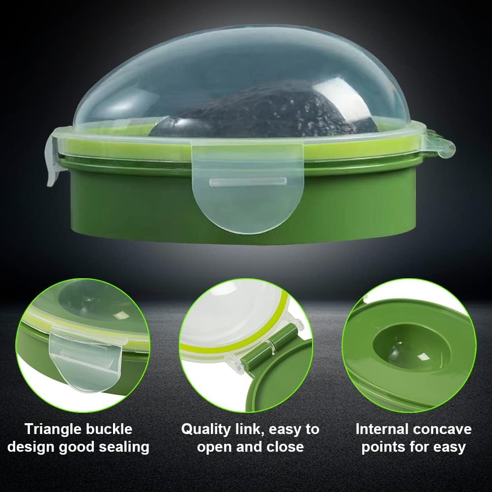 Avocado Saver, Reusable Avocado Storage Container with Secure Lid
