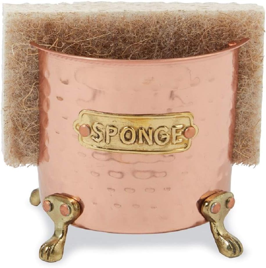 Kitchen Dish Bistro Sponge Holder Caddy, Black