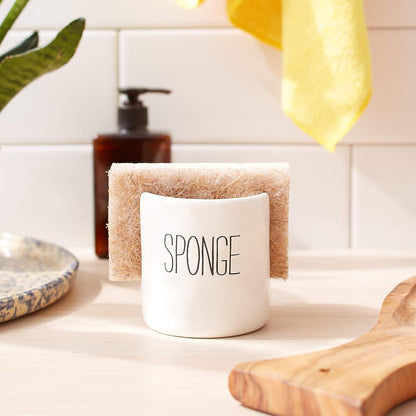Kitchen Dish Bistro Sponge Holder Caddy, Black