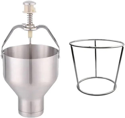 Pancake Batter Dispenser w/Stand | Commercial Restaurant Grade I 8-size settings I Easy Use, Even-Flow, Funnel Cake, Waffles, Batter I