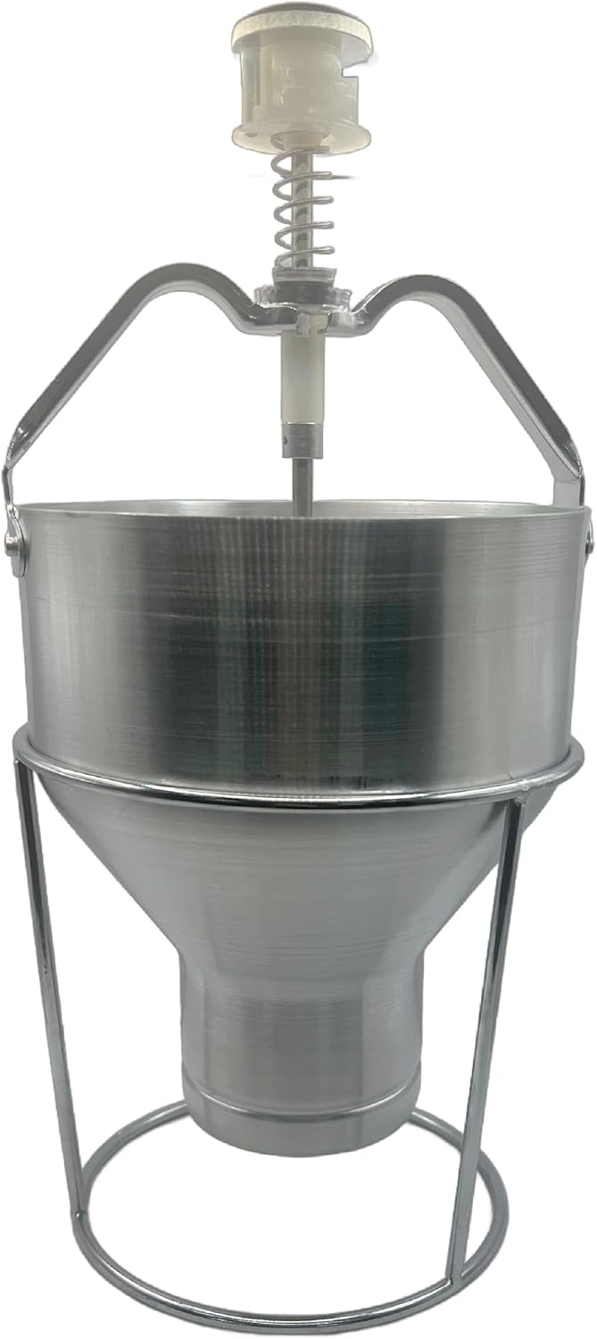 Pancake Batter Dispenser w/Stand | Commercial Restaurant Grade I 8-size settings I Easy Use, Even-Flow, Funnel Cake, Waffles, Batter I