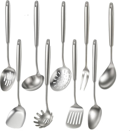 Newness Metal Fish Turner Spatula Stainless Steel for Kitchen Use, Small Griddle Egg Spatula, Flexible, Polished Metal, Corrosion Resistant, Kitchen Slotted Turner with Thin Edge Ideal for Turning,11"
