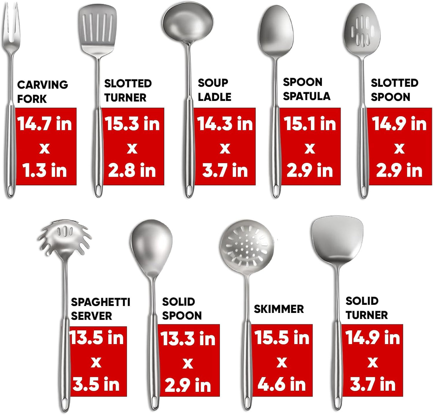 Newness Metal Fish Turner Spatula Stainless Steel for Kitchen Use, Small Griddle Egg Spatula, Flexible, Polished Metal, Corrosion Resistant, Kitchen Slotted Turner with Thin Edge Ideal for Turning,11"