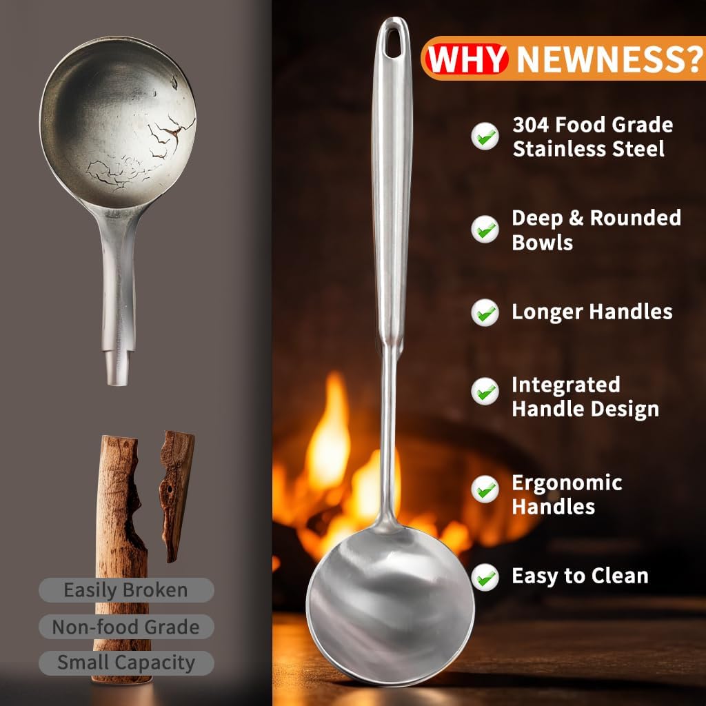 Newness Metal Fish Turner Spatula Stainless Steel for Kitchen Use, Small Griddle Egg Spatula, Flexible, Polished Metal, Corrosion Resistant, Kitchen Slotted Turner with Thin Edge Ideal for Turning,11"