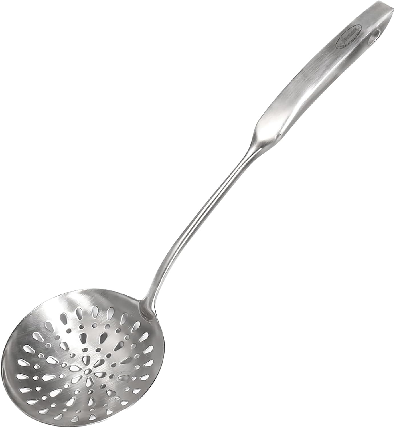 Newness Metal Fish Turner Spatula Stainless Steel for Kitchen Use, Small Griddle Egg Spatula, Flexible, Polished Metal, Corrosion Resistant, Kitchen Slotted Turner with Thin Edge Ideal for Turning,11"