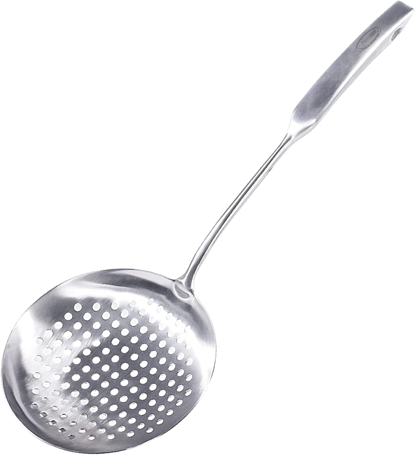 Newness Metal Fish Turner Spatula Stainless Steel for Kitchen Use, Small Griddle Egg Spatula, Flexible, Polished Metal, Corrosion Resistant, Kitchen Slotted Turner with Thin Edge Ideal for Turning,11"