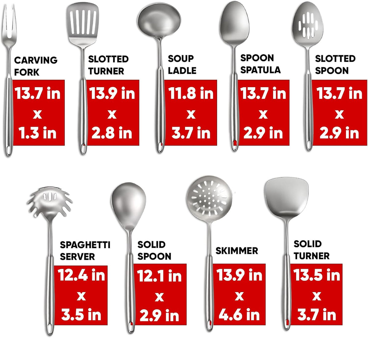 Newness Metal Fish Turner Spatula Stainless Steel for Kitchen Use, Small Griddle Egg Spatula, Flexible, Polished Metal, Corrosion Resistant, Kitchen Slotted Turner with Thin Edge Ideal for Turning,11"