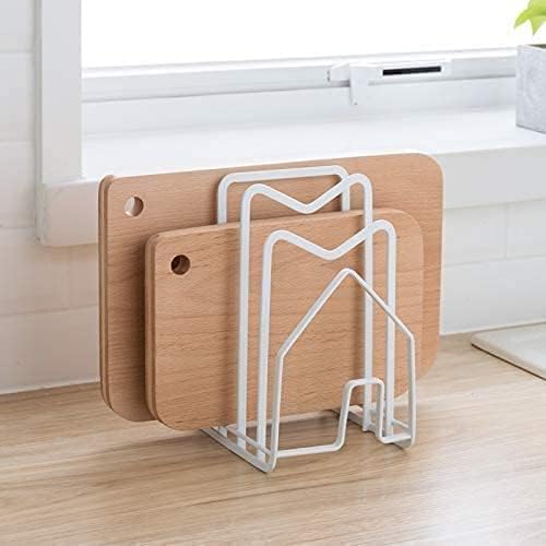Pot Lid Organizer Cutting Board Holder Inside Cabinet 304 Stainless Steel Pots and Pan Organizer Under Cabinet Pot Cover Cookie Sheet Bakeware Serving Tray Cooling Rack Stand Kitchen Countertop