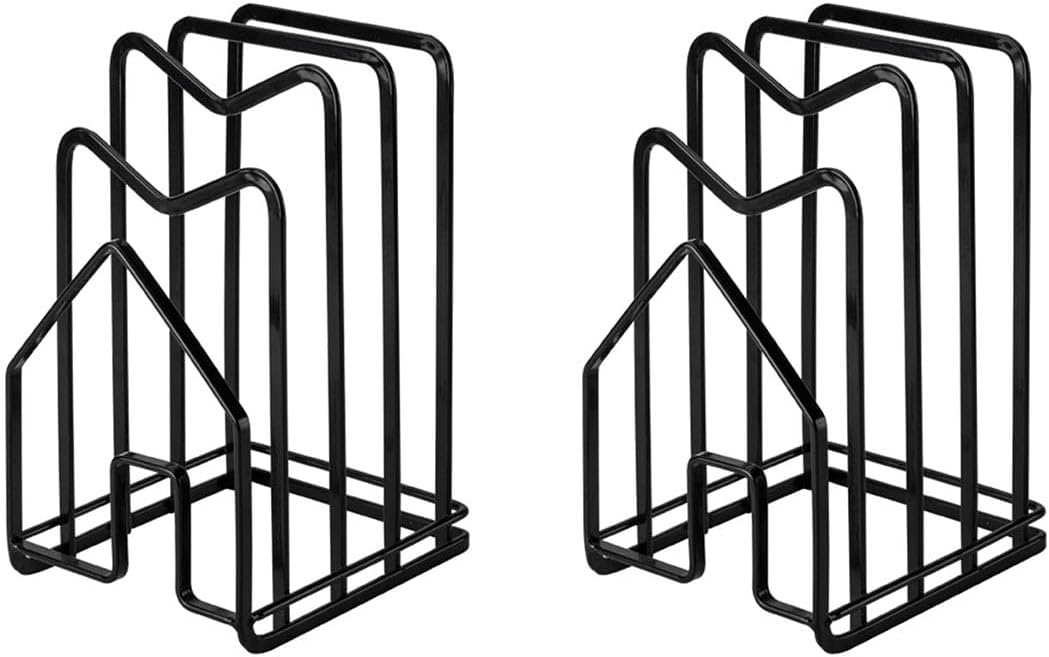 Pot Lid Organizer Cutting Board Holder Inside Cabinet 304 Stainless Steel Pots and Pan Organizer Under Cabinet Pot Cover Cookie Sheet Bakeware Serving Tray Cooling Rack Stand Kitchen Countertop