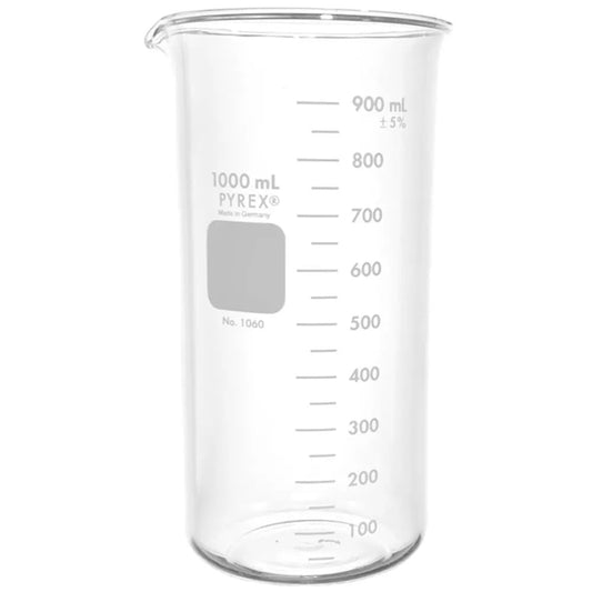 Berzelius Tall Form 1000mL Beaker Graduated Each Clear