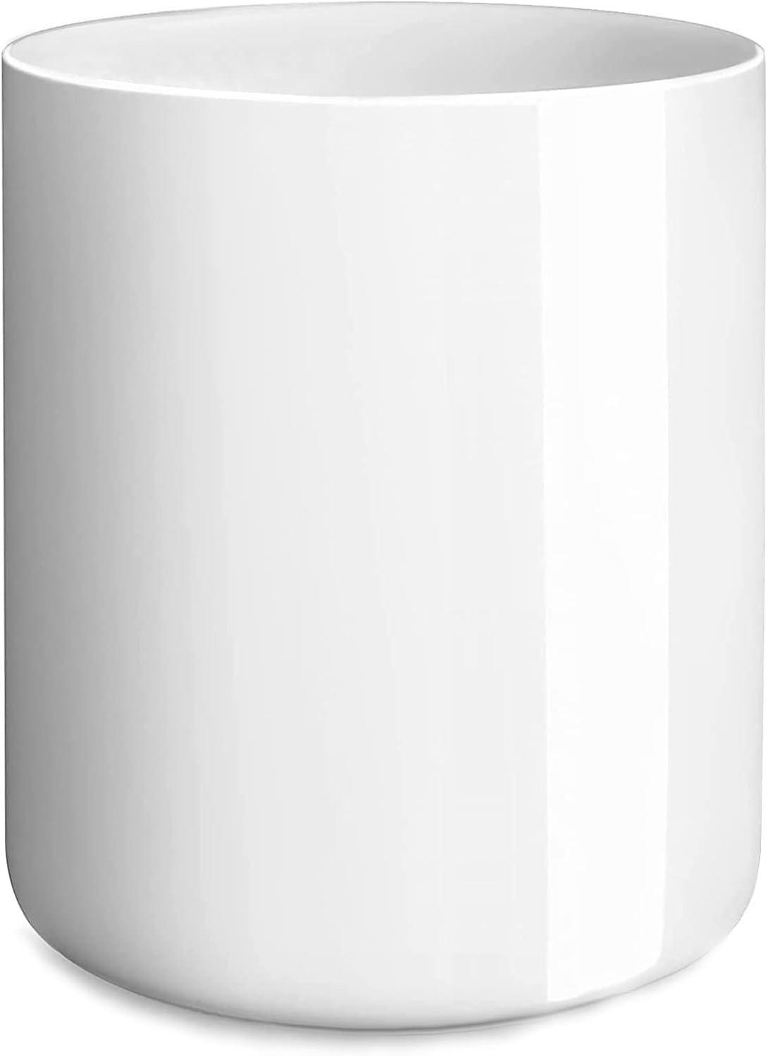 Black Kitchen Utensil Holder for Countertop Easy to Clean, Stable Matte Ceramic Cooking Utensil Crock for kitchen Counter, Spatula Holder for Farmhouse Décor 4.6×6.5 INCH