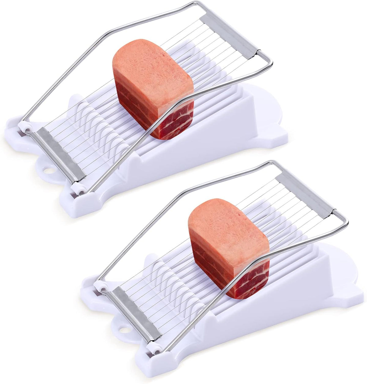 2 Pack Luncheon Meat Slicer, Egg Slicers,Strawberry Slicer