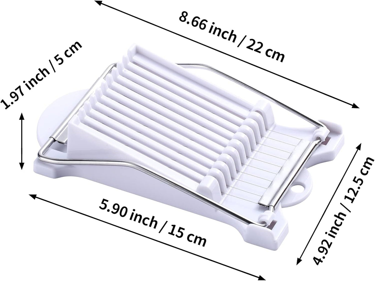 2 Pack Luncheon Meat Slicer, Egg Slicers,Strawberry Slicer