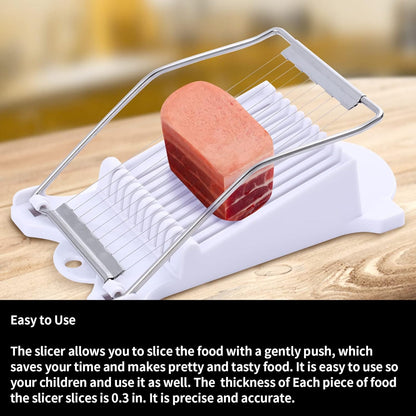 2 Pack Luncheon Meat Slicer, Egg Slicers,Strawberry Slicer