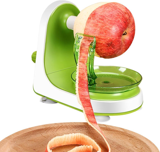 Manual Apple Peeler with Suction Base - Quick, Safe Desktop Apple Skin Peeler, Replaceable Blade, Easy to Clean for Home Kitchen Quick Applesauce Pie Making