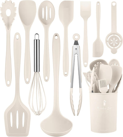 Blue Kitchen Utensils Set-12 Pieces Silicone Cooking Utensils Set