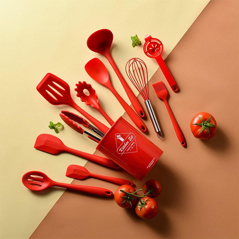 Blue Kitchen Utensils Set-12 Pieces Silicone Cooking Utensils Set