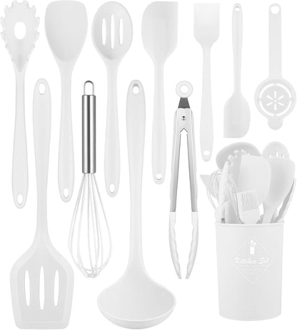 Blue Kitchen Utensils Set-12 Pieces Silicone Cooking Utensils Set