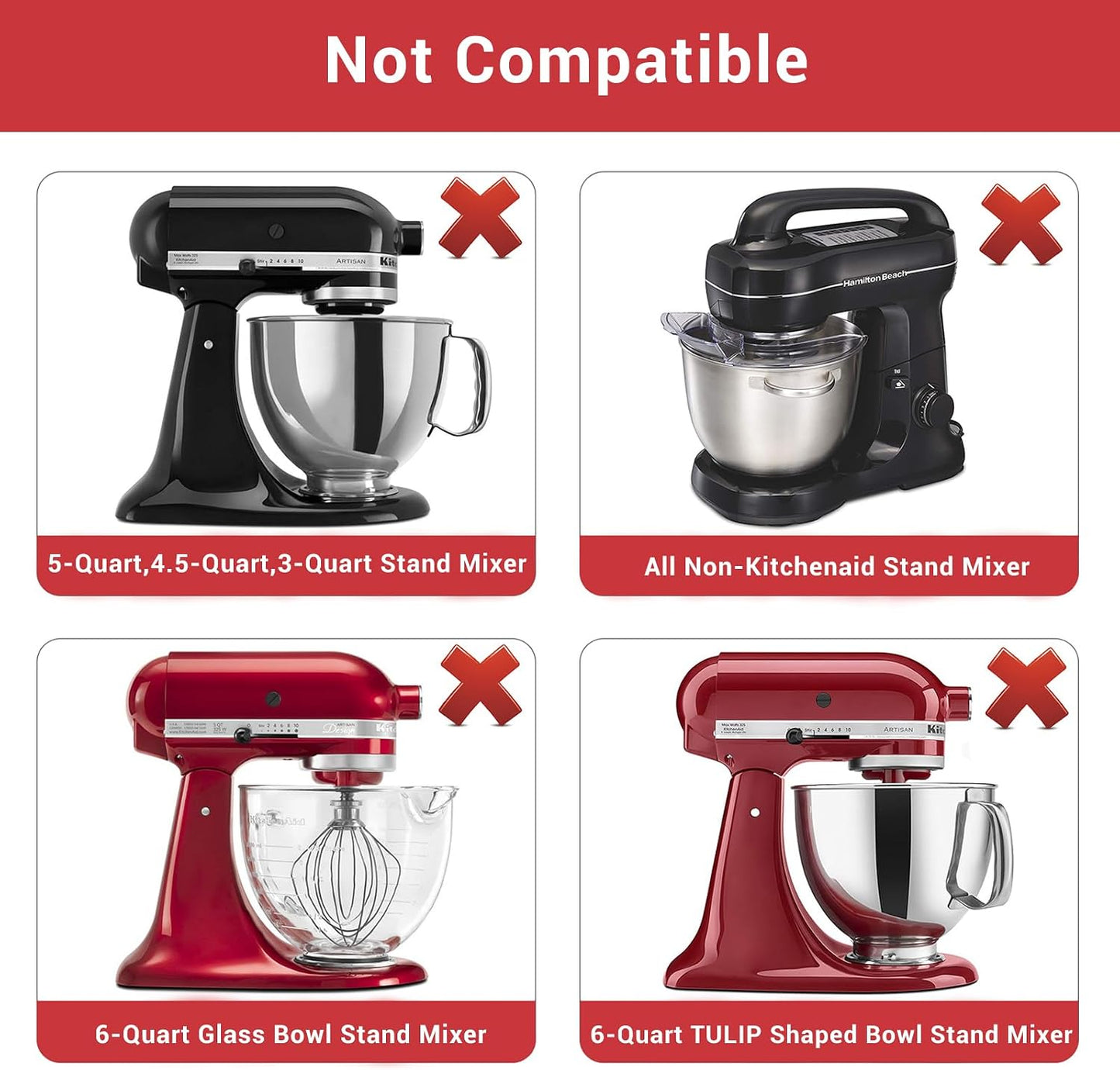 Flex Edge Beater Accessories and Attachments for KitchenAid 6 Quart Bowl-Lift Stand Mixer, Pastry Paddle Attachment for Kitchenaid, Dishwasher Safe, White