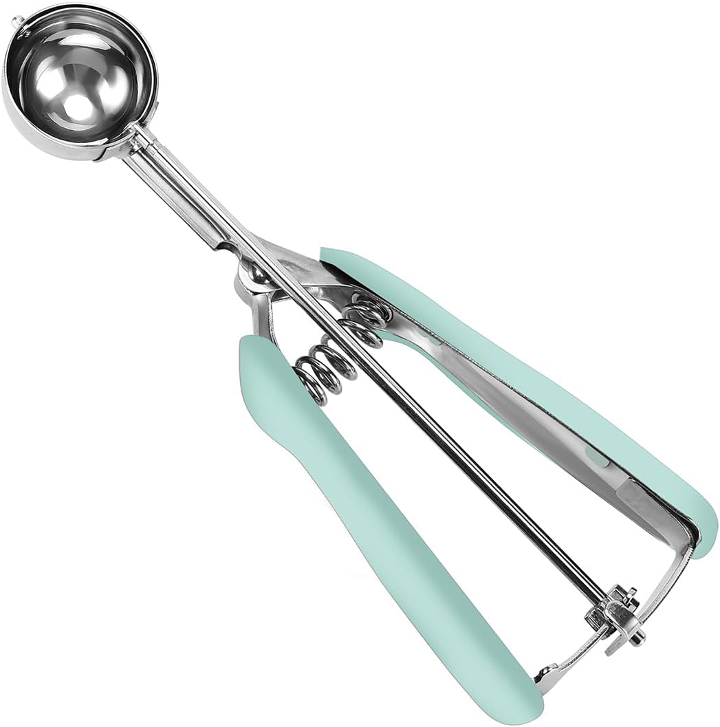 Mini Cookie Scoop, 1 Tsp Cookie Scoops for Baking, Melon Baller Scoop, 1 inch Cookie Scoop, Mini Ice Cream Scoop, Good Soft Grips, Smooth Trigger Release