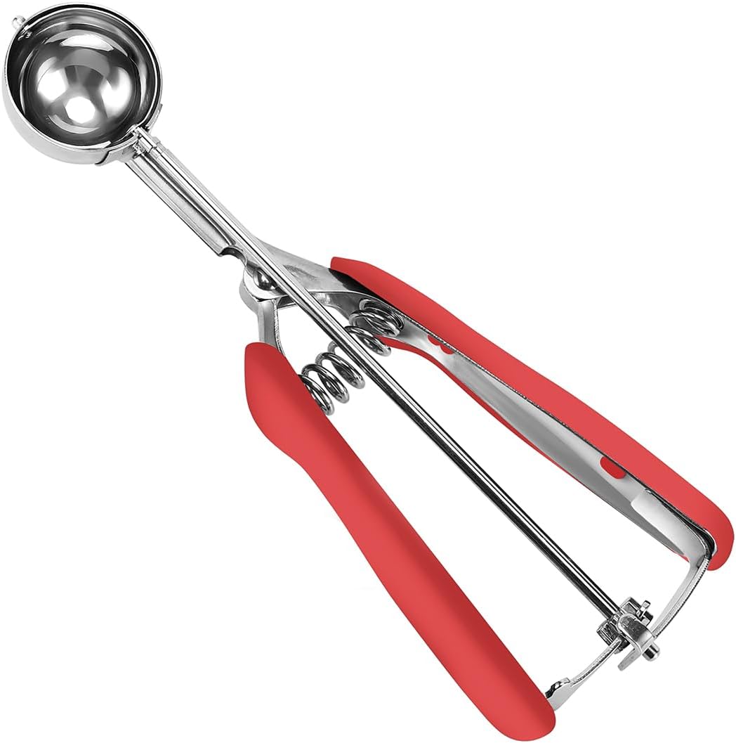 Mini Cookie Scoop, 1 Tsp Cookie Scoops for Baking, Melon Baller Scoop, 1 inch Cookie Scoop, Mini Ice Cream Scoop, Good Soft Grips, Smooth Trigger Release
