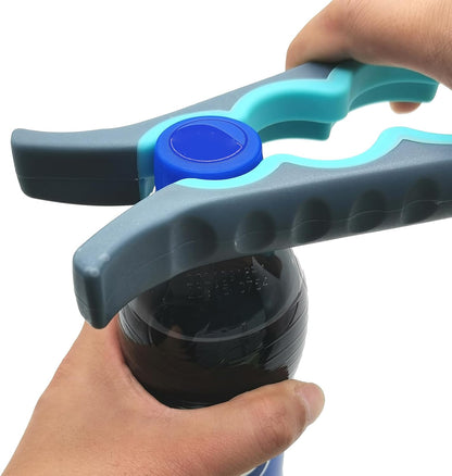 Jar Opener & Bottle Opener for Seniors with Arthritis, Weak Hands | Adjustable Lid Opener Effortlessly Opens Jars, Bottles & Pop-Top Cans, Great for Senior Parents, Grandparents, or Loved Ones