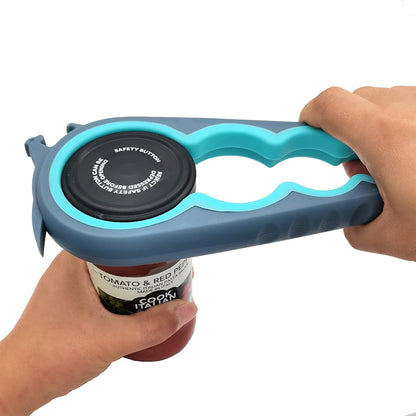 Jar Opener & Bottle Opener for Seniors with Arthritis, Weak Hands | Adjustable Lid Opener Effortlessly Opens Jars, Bottles & Pop-Top Cans, Great for Senior Parents, Grandparents, or Loved Ones
