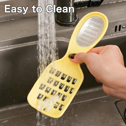 2-in-1 Ginger Grater & Vegetable Slicer–Kitchen Grater for Shredding,Slicing,and Grinding Garlic Ginger Veggies|Ultimate Kitchen Gadget for Effortless Meal Prep