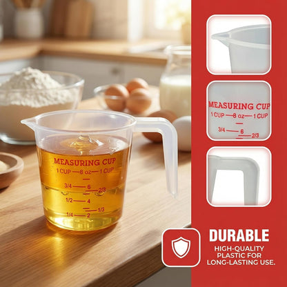2 Cup/16 Oz Plastic Measuring Cups With Spout And Handle