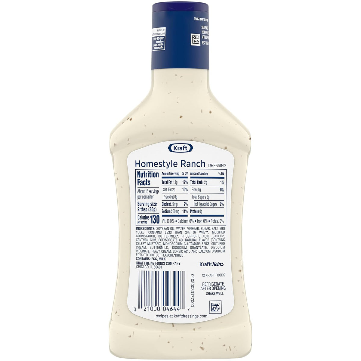 Kraft Dressing, Classic Ranch, 16 fl oz Bottle