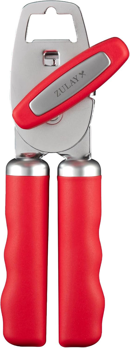Manual Can Opener Heavy Duty Patented Stainless Steel, Ruby - Colors B
