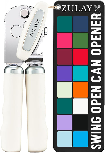 Manual Can Opener Heavy Duty Patented Stainless Steel, Ruby - Colors B
