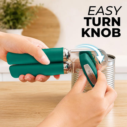 Manual Can Opener Heavy Duty Patented Stainless Steel, Ruby - Colors B