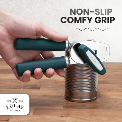 Manual Can Opener Heavy Duty Patented Stainless Steel, Ruby - Colors B
