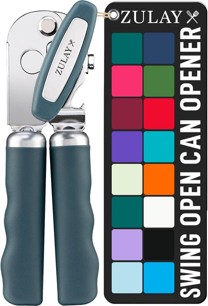 Manual Can Opener Heavy Duty Patented Stainless Steel, Ruby - Colors B